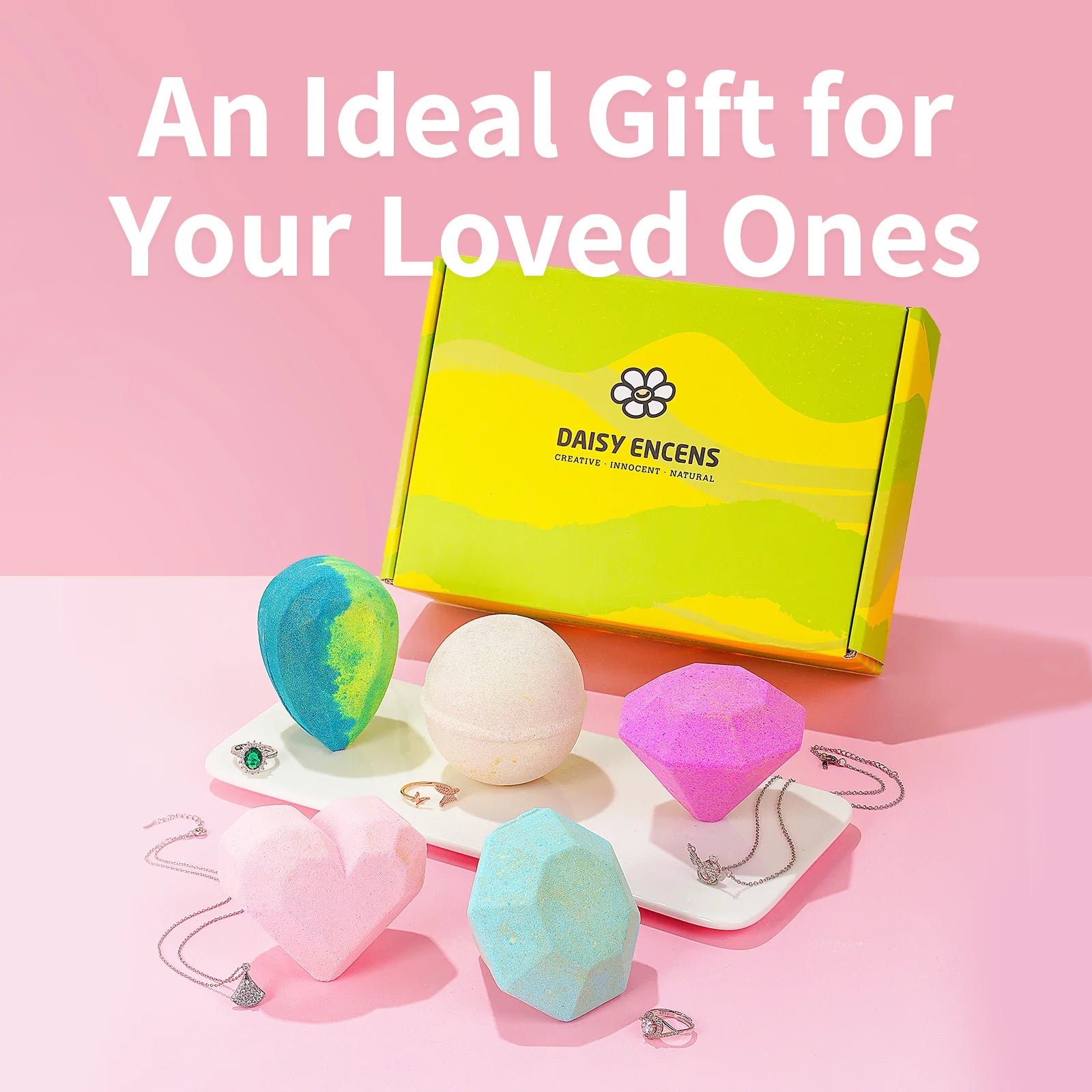 Shine Like A Diamond Surprise Jewelry Bath Bomb Gift Set